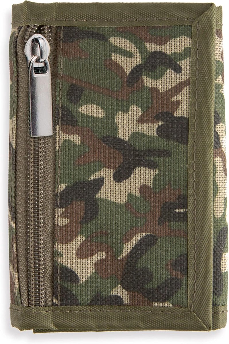 Heren Portemonnee Camouflage – Portemonnees Handtas Portemonnee Kaarthouder Jeugd Camouflage Militair Jacht (Camouflage)