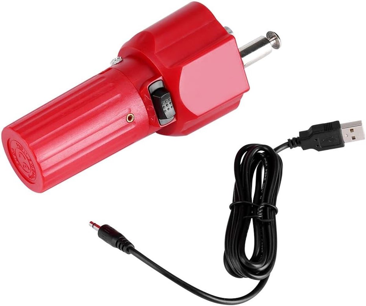 Accessoires, Outdoor Grill Accessoires Solide Constructie Barbecue Grill Rotator Motor BBQ Braden Houder Roestbestendige Accessoires met USB-kabel (Kleur: Rood)