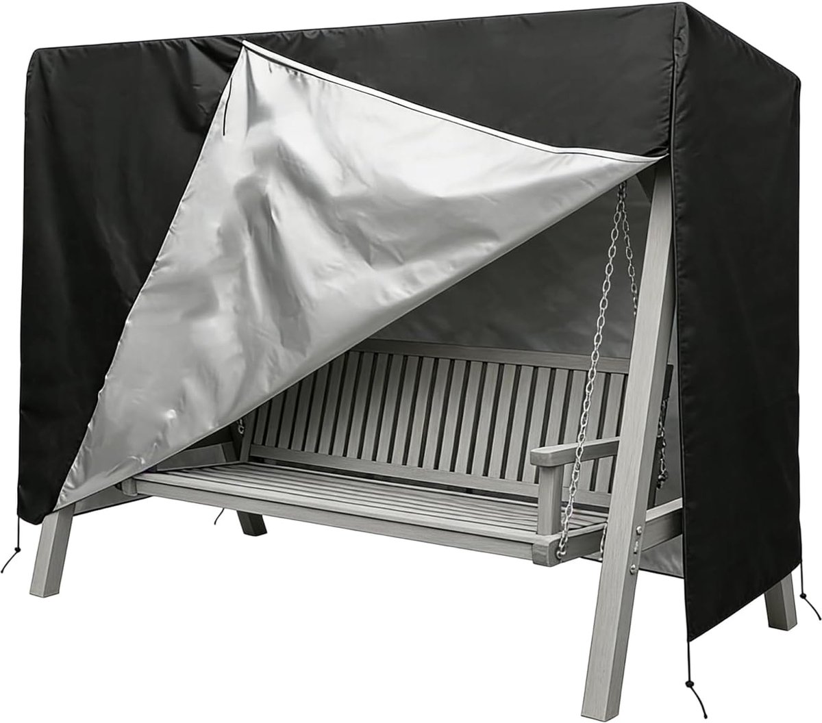 Beschermhoes voor strandstoel, winterbestendig, beschermhoes voor strandstoel, waterdicht, beschermhoes voor strandstoel, 420d Oxford-zeil, weerbestendige strandstoelhoes, voor tuinmeubelen