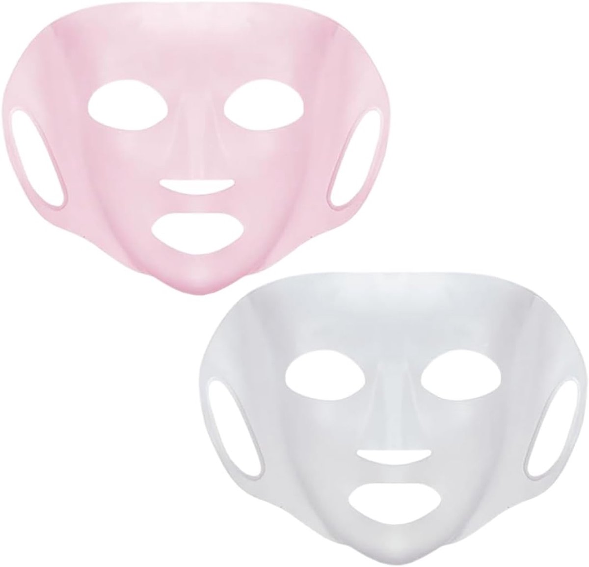 2 stuks siliconen gezichtsmasker, herbruikbaar gezichtsmasker, siliconen gezichtsmaskerhouder, gezichtsmaskerafdekking