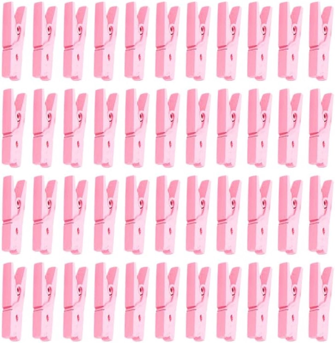 100 stuks mini houten haringen, natuurlijke houten wasknijpers, fotoclips voor doe-het-zelf knutseldecoratie.