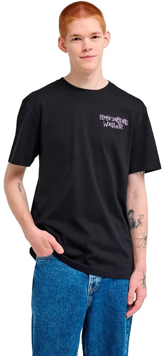 Element Couching T-shirt Met Korte Mouwen XL Man Zwart