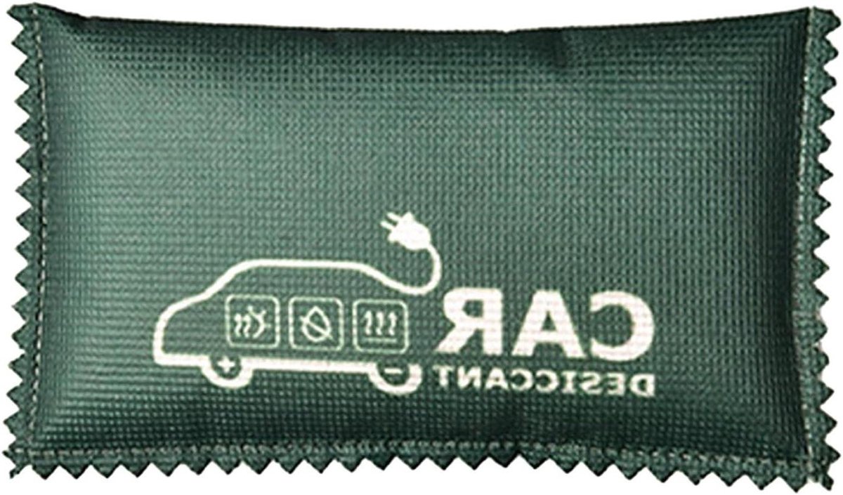 Auto Luchtontvochtiger - Vochtabsorber Auto - Condens Vrij - Kleurveranderende Indicator - 13 x 8 cm - Grijs
