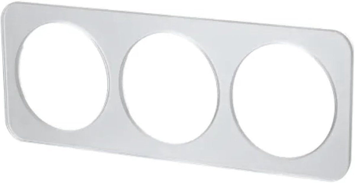 Aluminium wandbord Duits/Frans met 3 sleutels, zilver