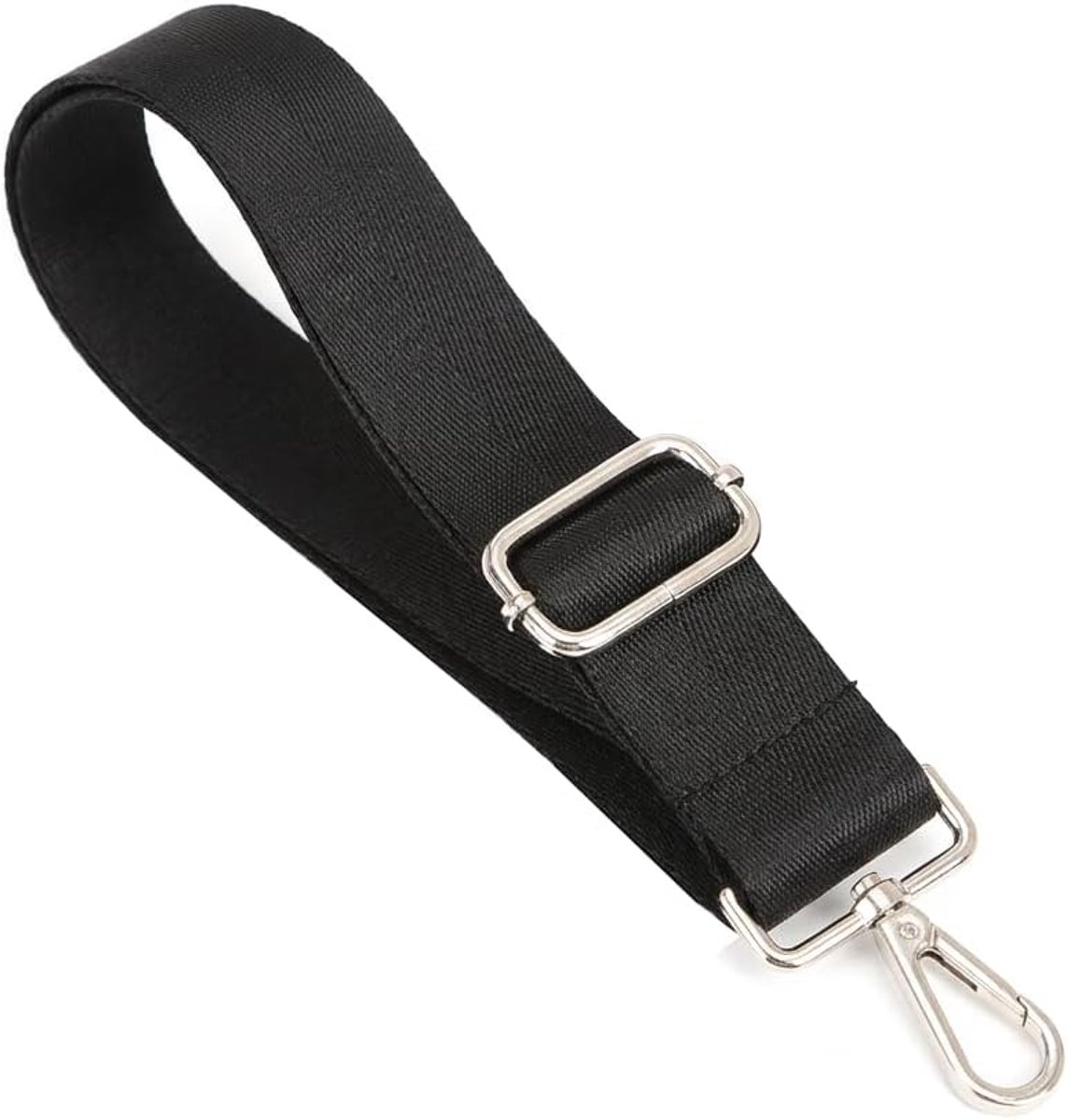 tasriem, 3,8 cm breed, schouderriem voor tassen, verstelbaar tot 150 cm, universele schouderriem met zilverkleurige karabijnhaak, verwisselbare tasriemen voor handtassen