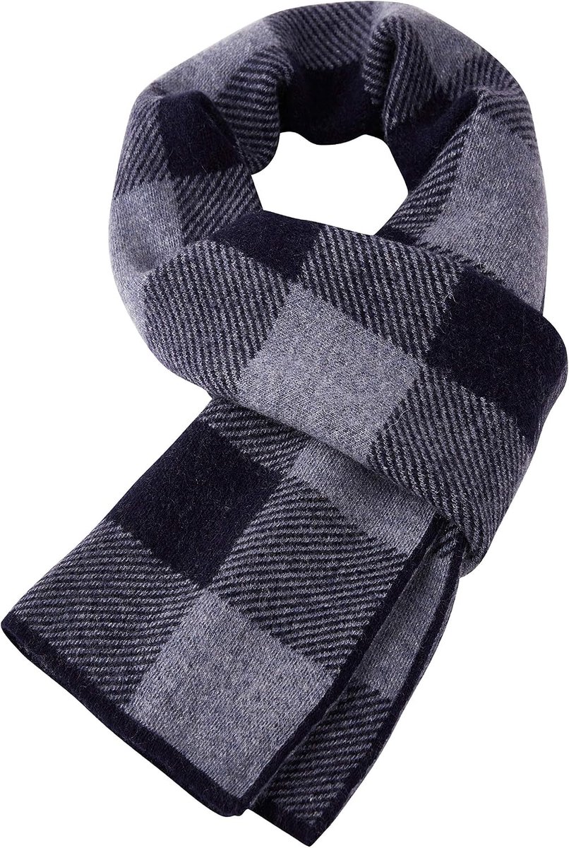 Sjaal van Kasjmier (65% Wol+35% Kasjmier) Wollen Gebreide Sjaal Extra Warm Zacht Casual Zakelijk voor Winter Herfst 180 x 30 cm