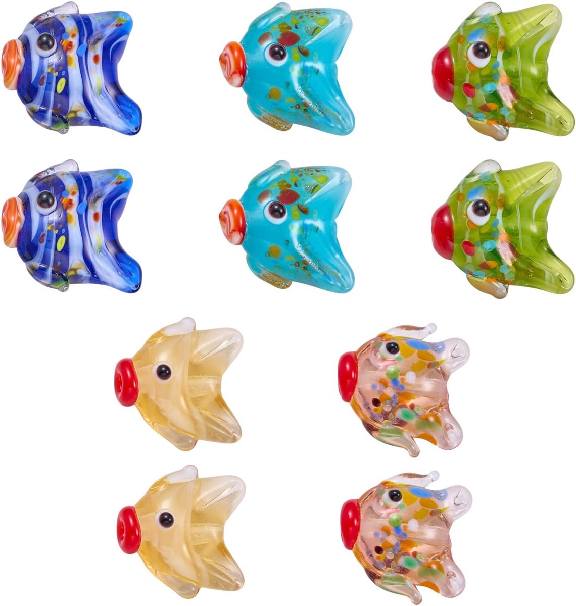 Kralen voor het maken van sieraden, schattige handgemaakte oceanen viskralen voor doe-het-zelf armbanden met zomermotief, halskettingen en oorbellen