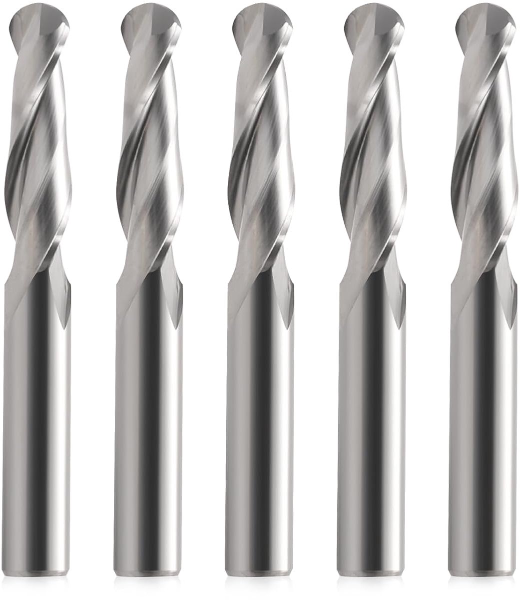 6 x 22 mm 2 fluit hardmetalen kogel neusfrees CEL verpakking van 5