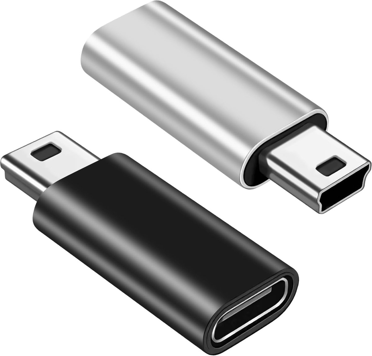 USB C naar Mini USB, type C vrouwelijk naar mini USB mannelijk, voor MP3-speler, digitale camera's, GPS, draagbare harde schijven, digitale box machine en andere