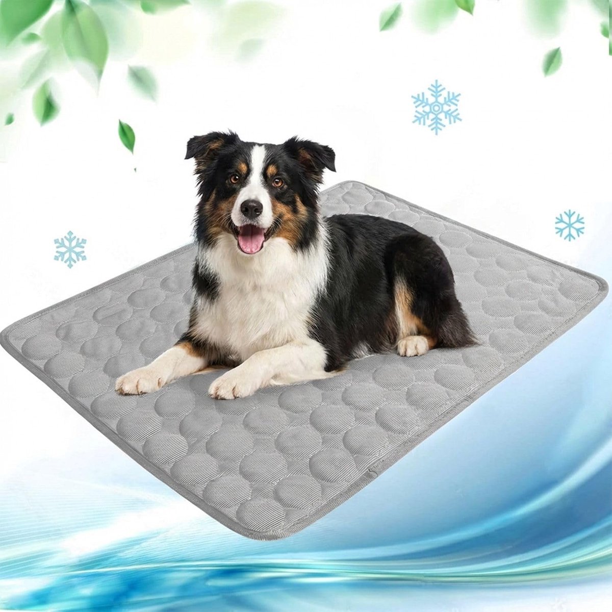 Koelmat voor honden, zelfkoelende hondenmat en koelkussen, wasbaar, voor thuis, auto en reizen, koeldeken voor huisdieren zoals katten, 100 x 70 cm