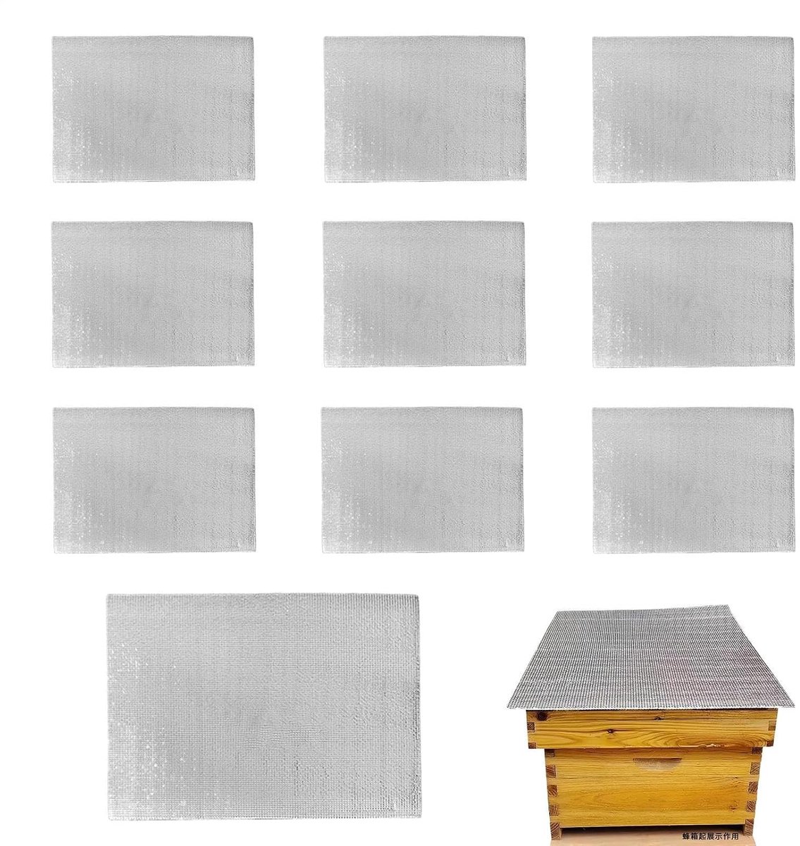 Deken voor bijenkorf – isolatiefolie voor warmteopslag, bescherming tegen kou, robuuste bescherming tegen weersinvloeden, accessoires voor bijenteelt voor boerderijen buiten