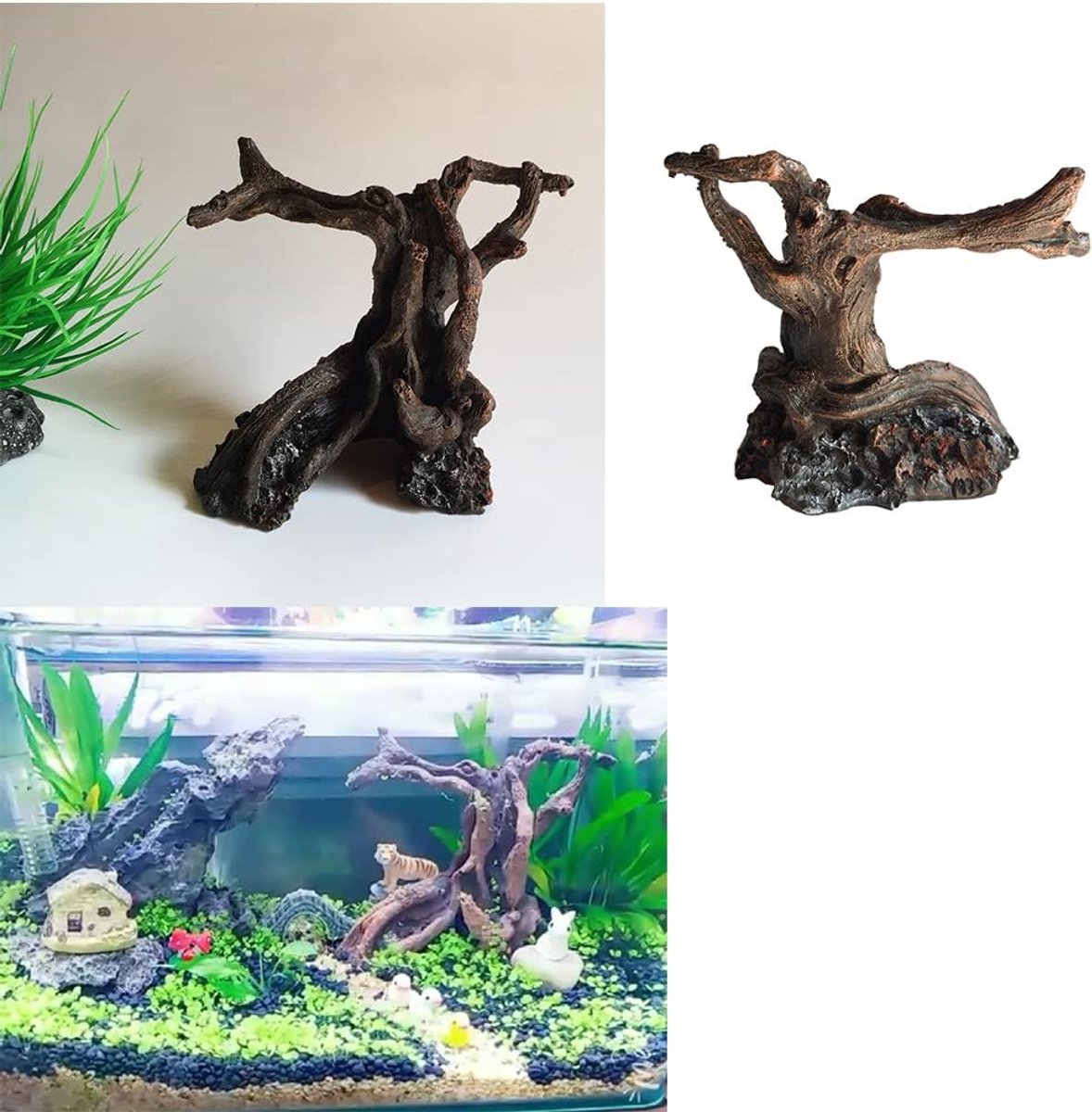 Reptielen Fokken Doos Onderdak Habitat Decor Terrarium Hideout Boomstam Bevochtigen Verbergen Grotten