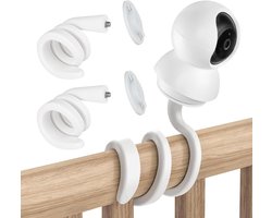 2 stuks babymonitor flexibele houder compatibel met TP-Link Tapo C200/C210/C220/C211/C225/C212, Reolink E1/E1 Pro beveiligingscamera, flexibele twist-houder, geen gaten
