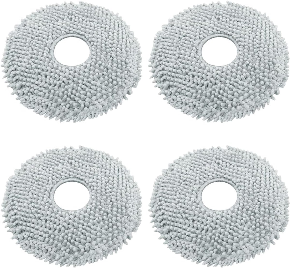4 stuks robotstofzuigerdoeken, reserveonderdelen, accessoires voor wasbare microvezeldoeken voor Roborock Qrevo Master/QRevo/QRevo Maxv/Qrevo S/QRevo Pro/P10 Pro/P10