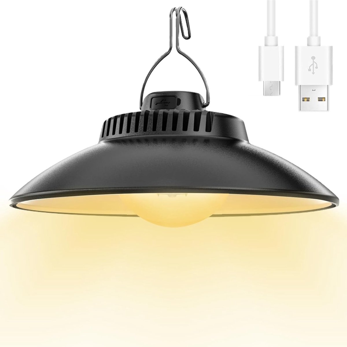 Campinglamp, led, IPX4 waterdicht, retro lantaarn, USB-lamp, voor tent en camping, pech