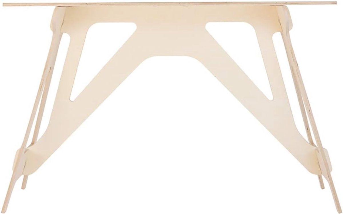 Bureautafel | Inklapbaar Bureau | Ideaal voor Thuiswerken | Hout | Minimalistisch Design | Monteren in 30 Seconden | 74 x 115 x 60 cm