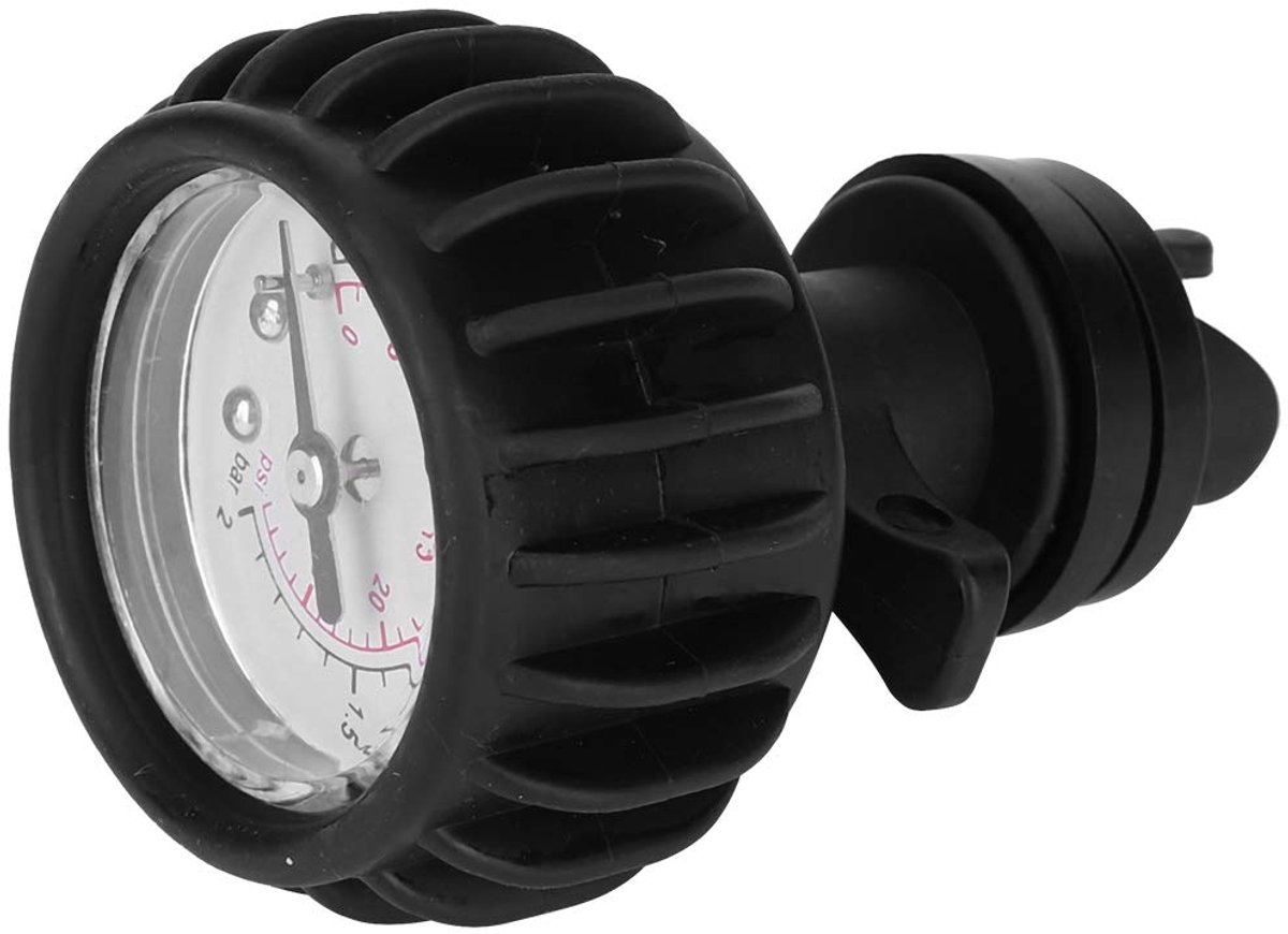 Boot Barometer, Kajak Barometer, 0-2BAR/0-30PSI Rubber Luchtdrukmeter Met Handpomp Kajak Accessoires
