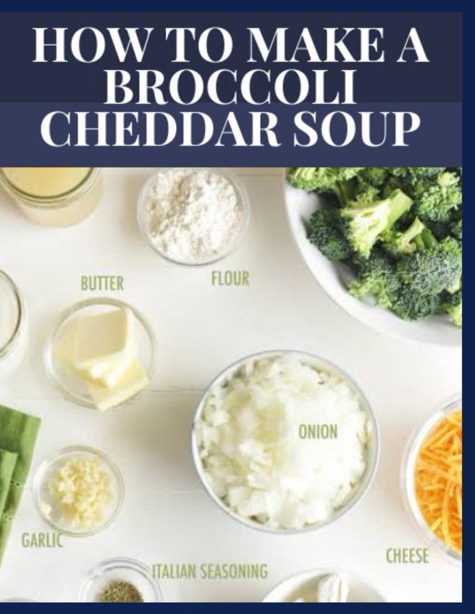 To make a broccoli cheddar soup