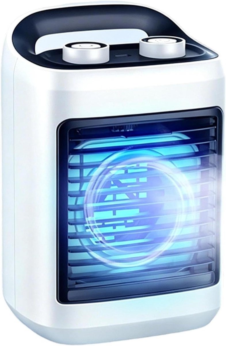 Draagbare Airconditioner Ventilator - Mini Ventilator - Persoonlijke Verkoeling - Herbruikbare IJskristal Koeling - 17x13x25cm - Wit