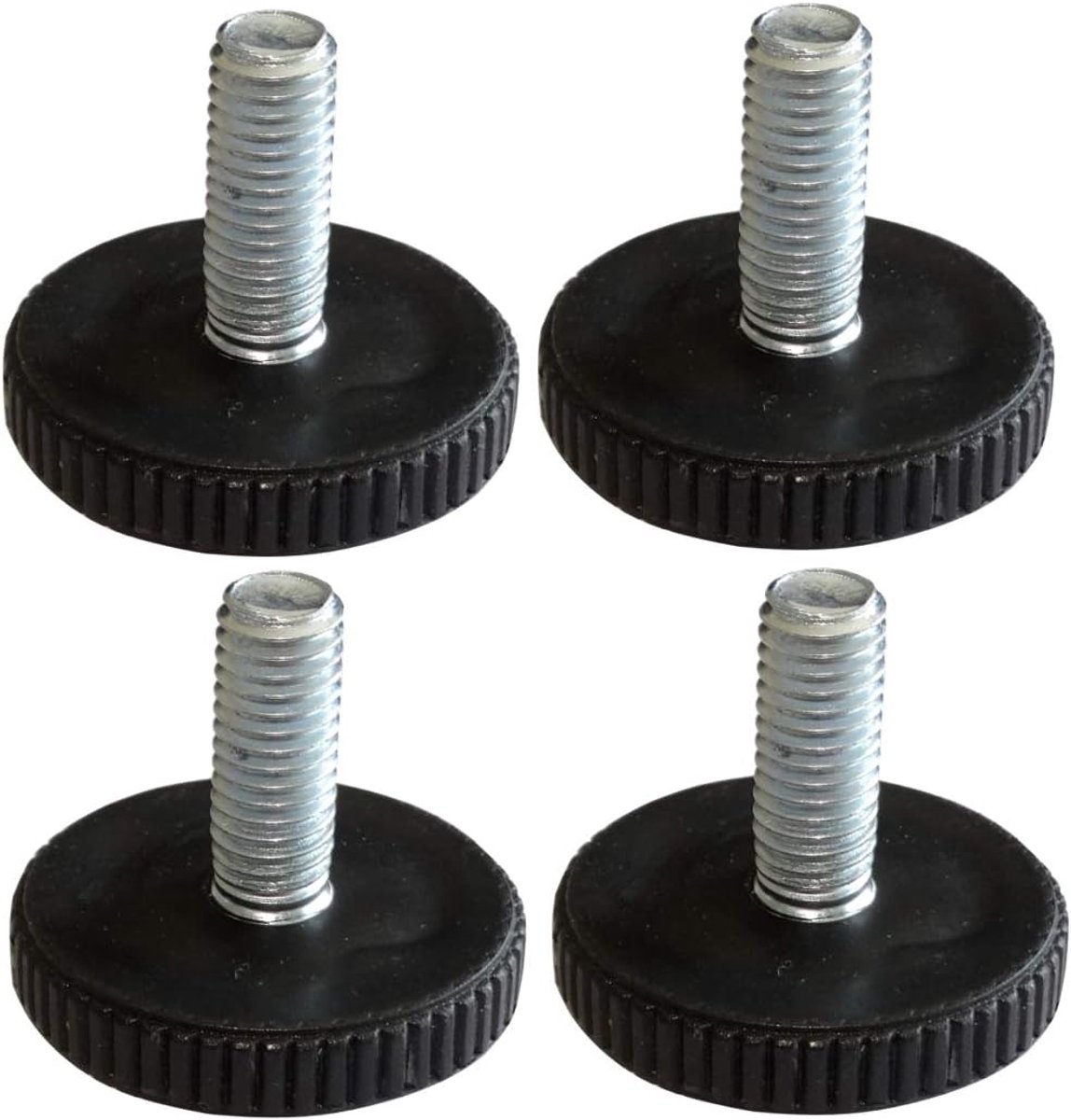 Meubelcilinderpoten verstelbaar - zwart - M8, Ø 32 mm, H28 mm - ideaal voor meubels - SnelShoppen