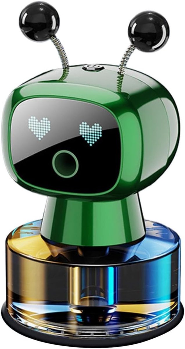 Slimme automatische auto-luchtverfrisser - 4 instelbare standen - Oplaadbare aromadiffuser - Autogeur - Autogeurornament voor middenconsole - Smart Start/Stop - Groen