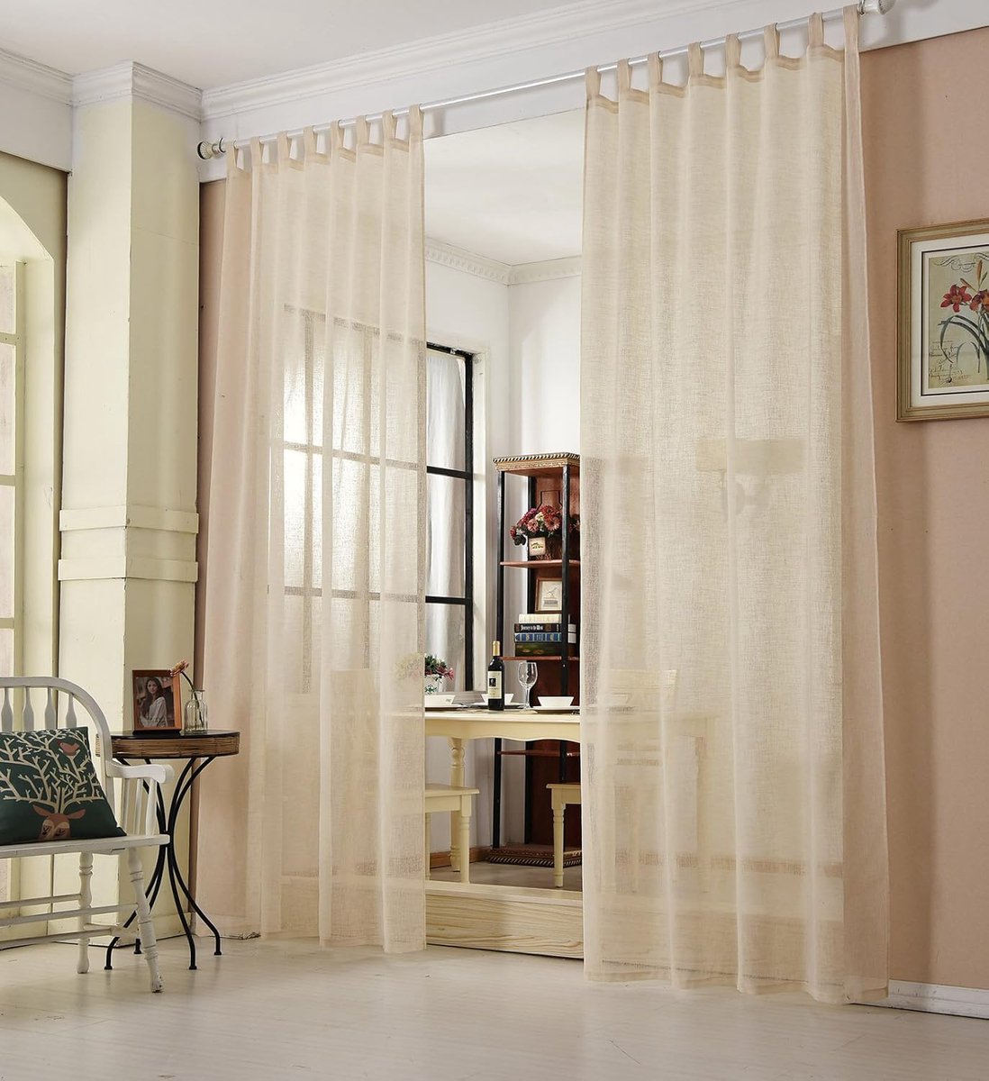 Gordijn 140x225cm - Polyester Semi-Zwartout - Translucent voor Slaapkamer - Elegante Decoratie - SnelShoppen