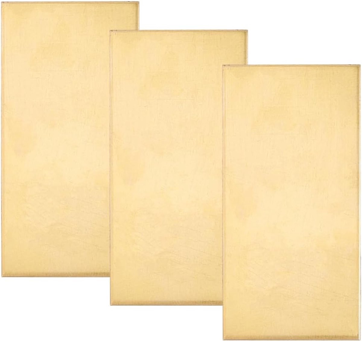 Messing plaat 10 x 5cm - 0.5mm 0.8mm 1mm dik - solide metaal - ideaal voor hobby en industrie - SnelShoppen