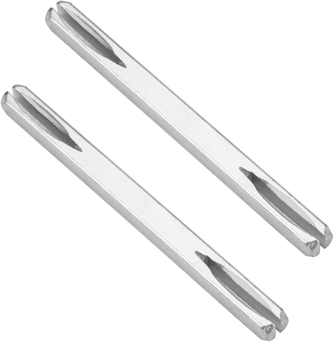 Dailygoods- Drukstift 8mm - Bevestigingspen - Deurgreep - Stalen Spindelstang - Massief Staal - Set van 2 Stuks - Deurstift