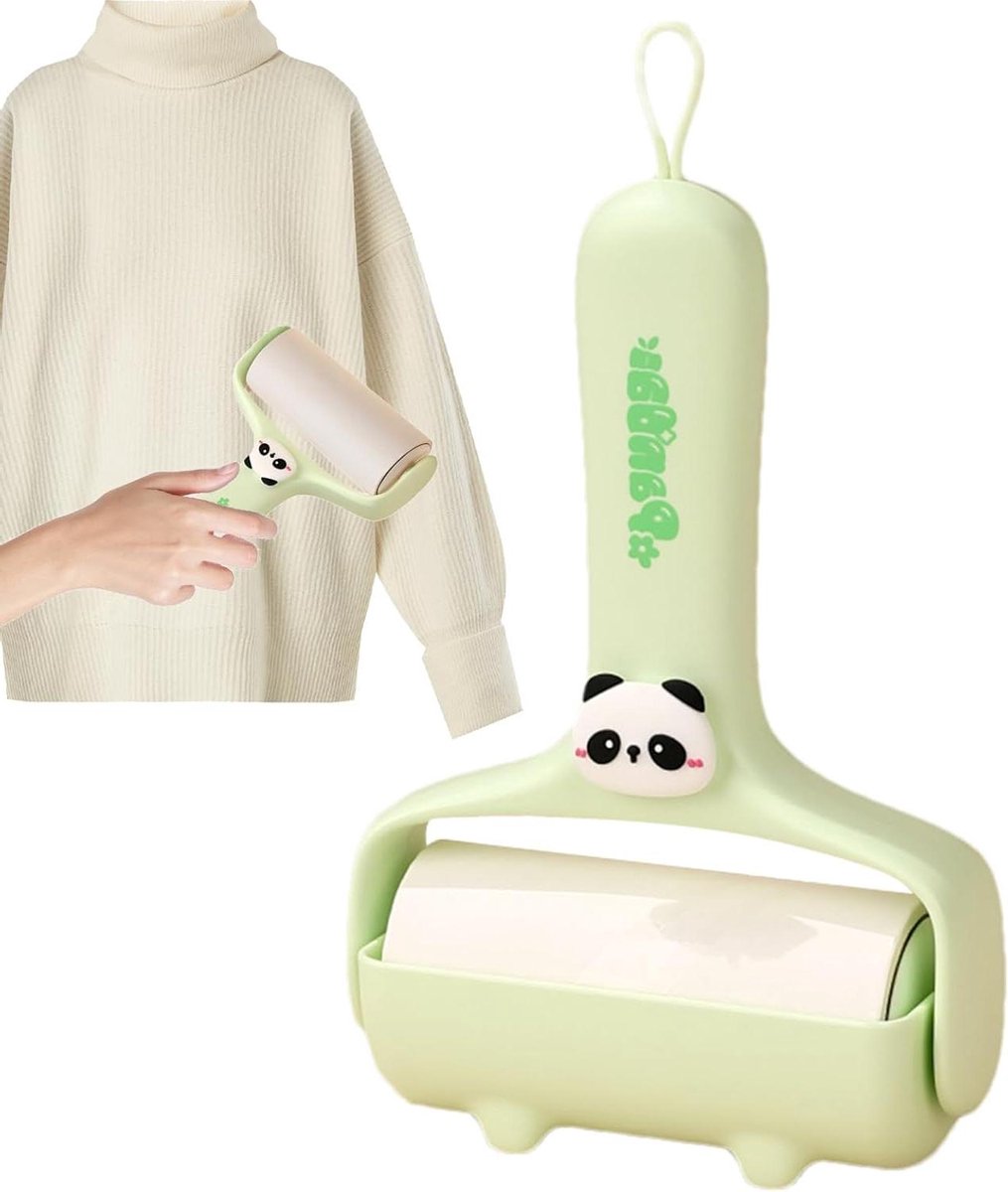 Pluisroller - Haarverwijderaar - Kleding Reinigen - Zelfklevend Papier - 18.4 cm - Panda