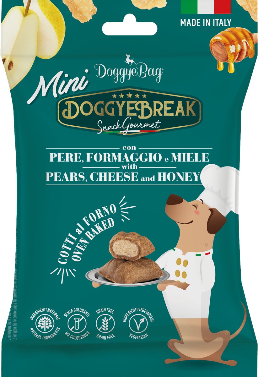 DoggyeBag Doggyebreak Mini Kaas Peer Honing - Hondensnack - 60 g