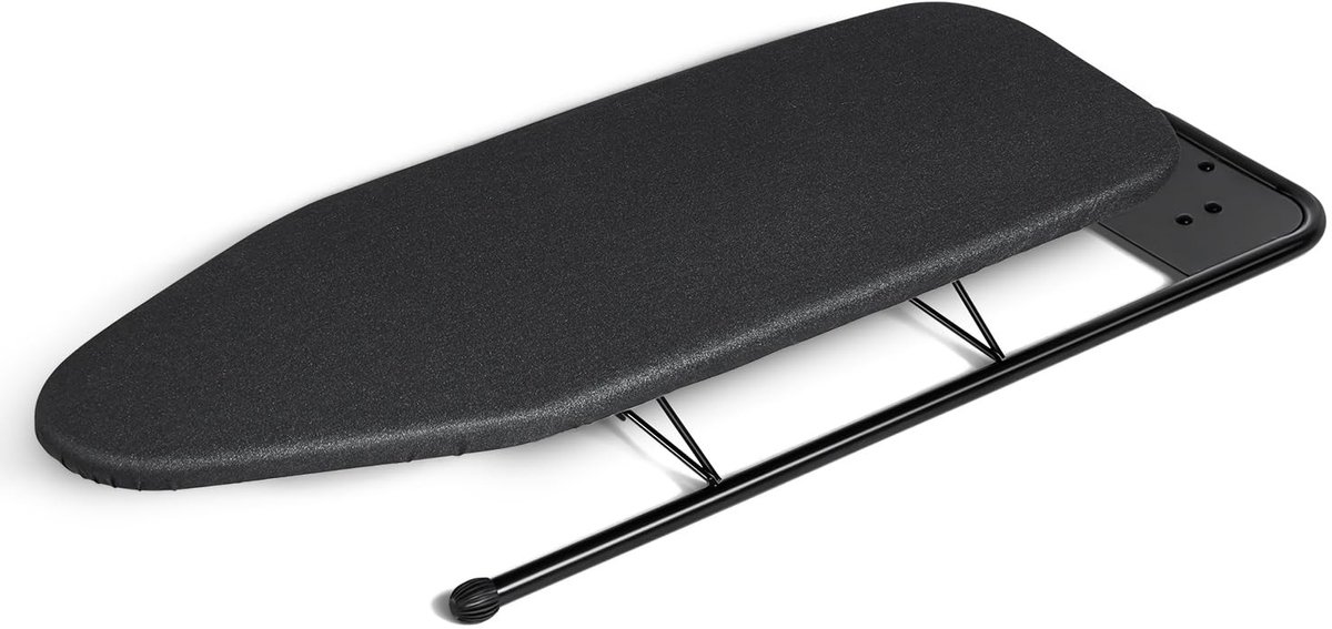 Dailygoods- Strijkplank Compact - Hittebestendige Hoes - Strijkijzersteun met Antislip - 81 x 31 cm - 10 mm Dikke Viltpad - Ruimtebesparend Ophangsysteem - Strijktafel