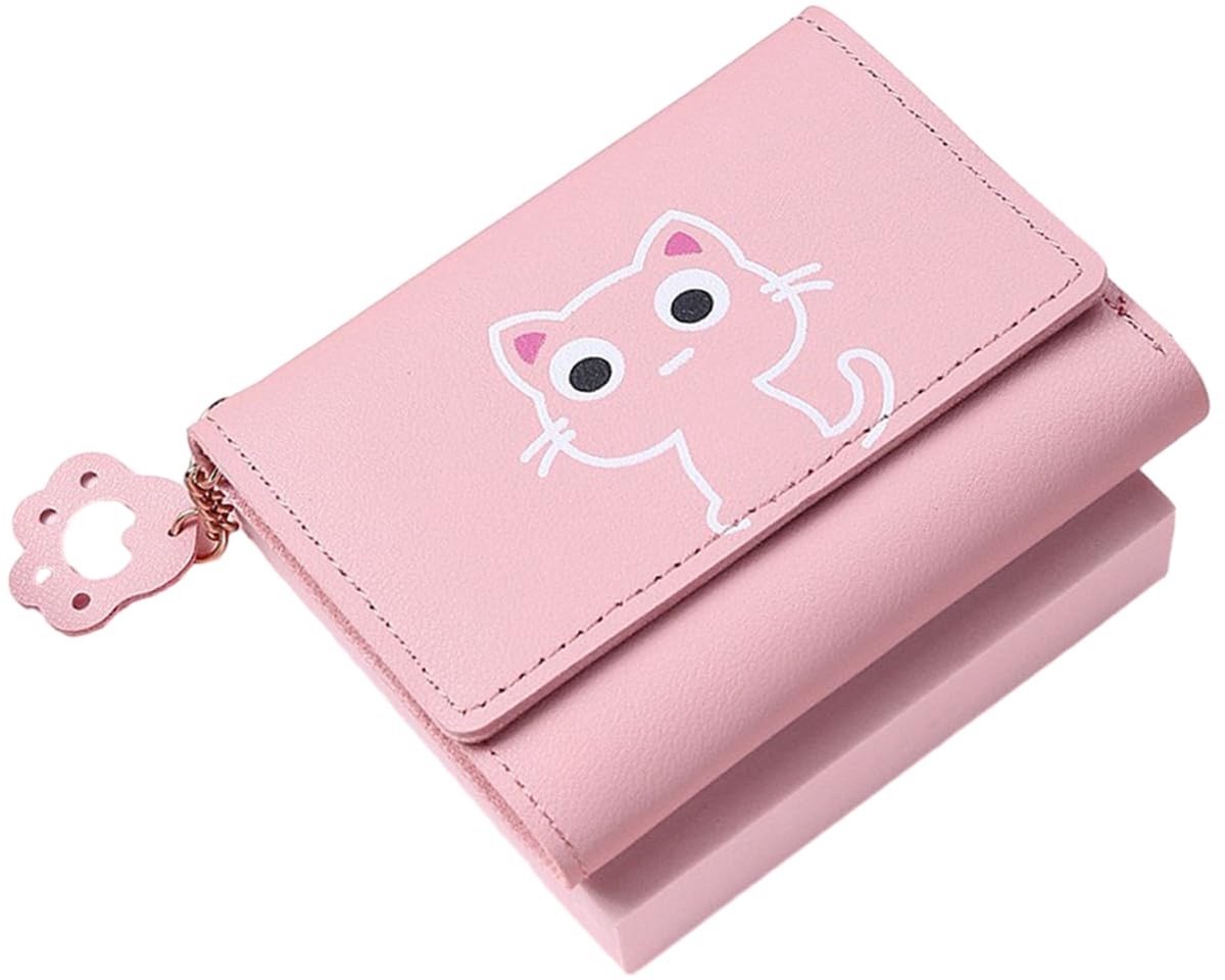 Dailygoods- Kattenportemonnee Schattig Ontwerp - Damesportemonnee - Mini Portemonnee - Sleutelhanger - Draagbaar - Ideaal Cadeau