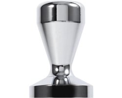 Koffiestamper - Espresso pers - Koffiezetten thuis - Roestvrijstalen basis - 51 mm plat - Zilver