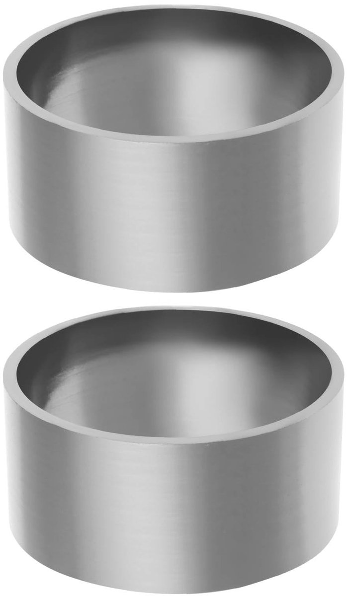 Dailygoods- Uitlaatpakking 60x55x28mm - 2 Stuks - Gra-phite - Geschikt voor 55mm Uitlaatpijp - Geluidsreductie - Verbeterde Rijervaring