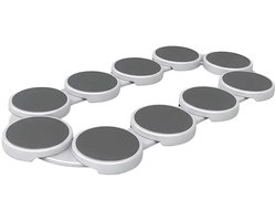VIEMAE Lazy Susan draaiplateau - Serveerplateau, serveerschaal draaibaar - Draaibord - Draaibaar dienblad - 120x60cm - 10 plateau's