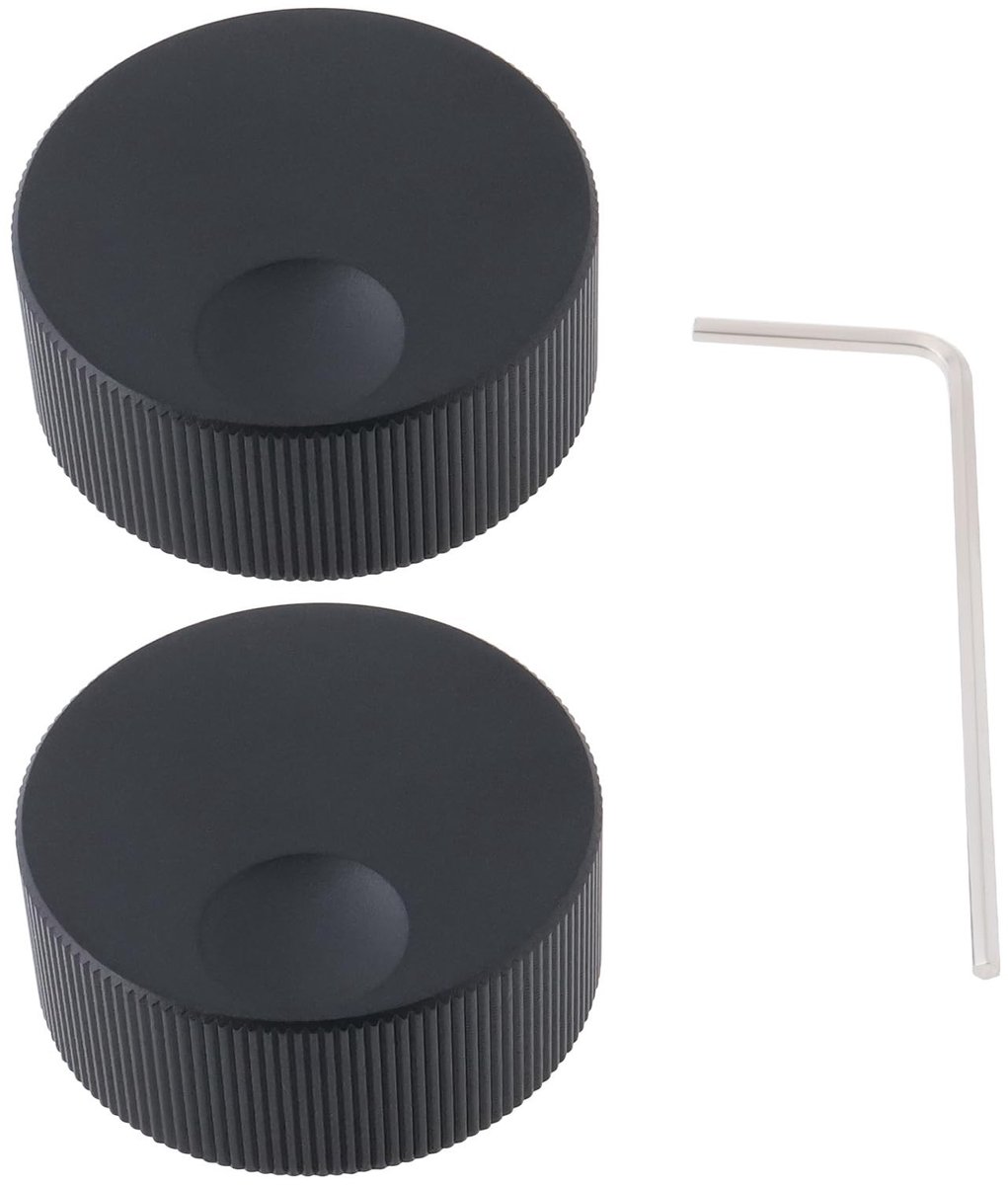 Dailygoods- Volumeregelaar 2 Stuks - Draaiknop - Massief Aluminium - Geschikt voor 6 mm Po