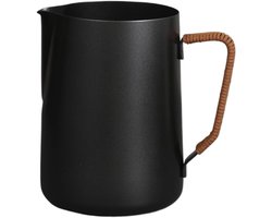 Melkopschuimkan - Barista pitcher - Latte art maken - Ergonomische handgreep - 350ml - Bruin