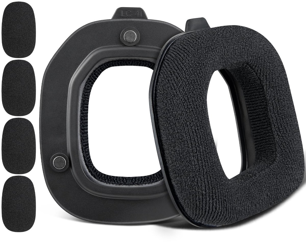 Dailygoods - SOULWIT Vervangende oorkussens voor Astro A50X/A50 Gen4/A50 Gen5 (niet geschikt voor A50 Gen 3) headset, earpads cushions met velours en schuim met hoge dichtheid