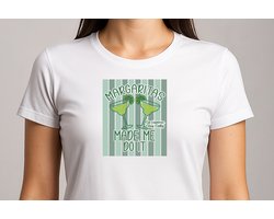 Margaritas Made Me Do It - T Shirt - cute - kawaii - Gift - Cadeau - schattig - schattigdesign - liefdesign - pastelkunst - Funny