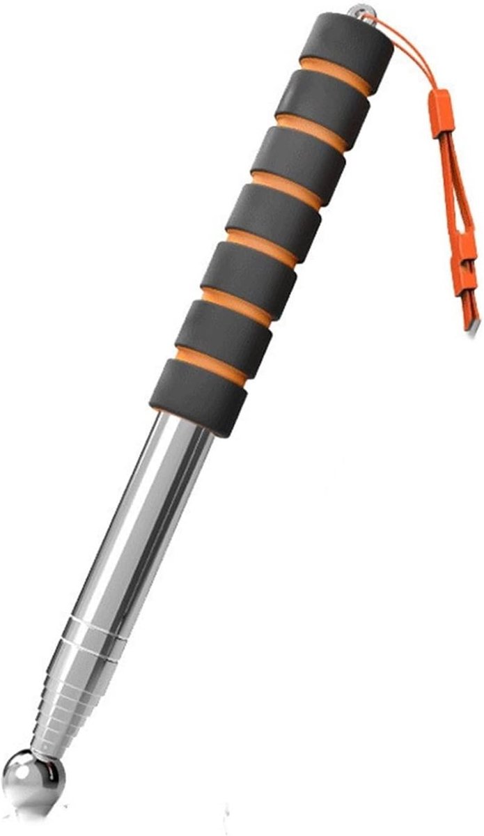 Inspectie Hamer - Telescopische Stok - Geluid Inspecteren - Inschuifbare Rod - 130cm Lengte - Grijs
