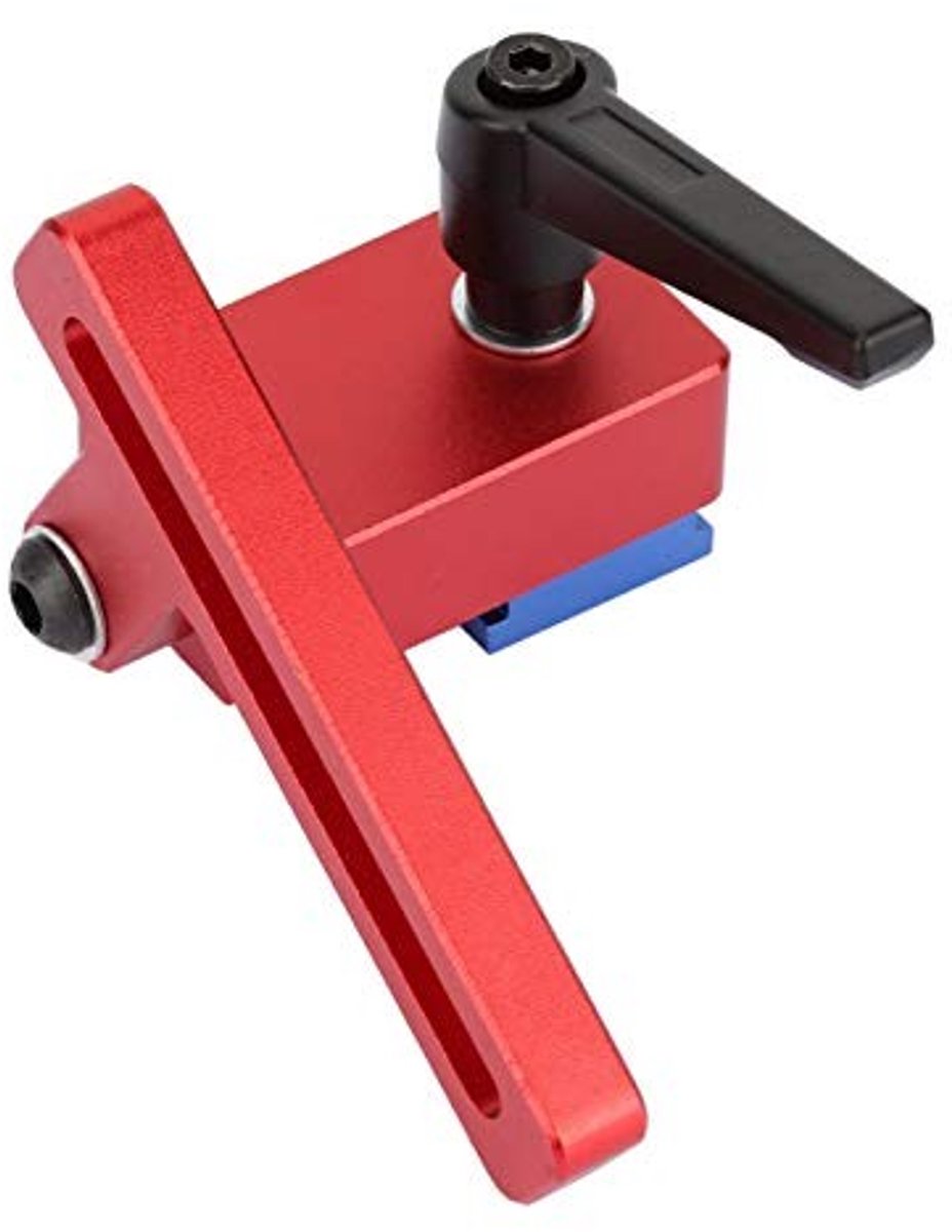Dailygoods- Geleiderail Stopper voor 30 mm T-Rails - Aluminiumlegering - Ergonomisch Ontwerp - Houtbewerking - Verstekrailstop - Lange Levensduur - Verstekstop