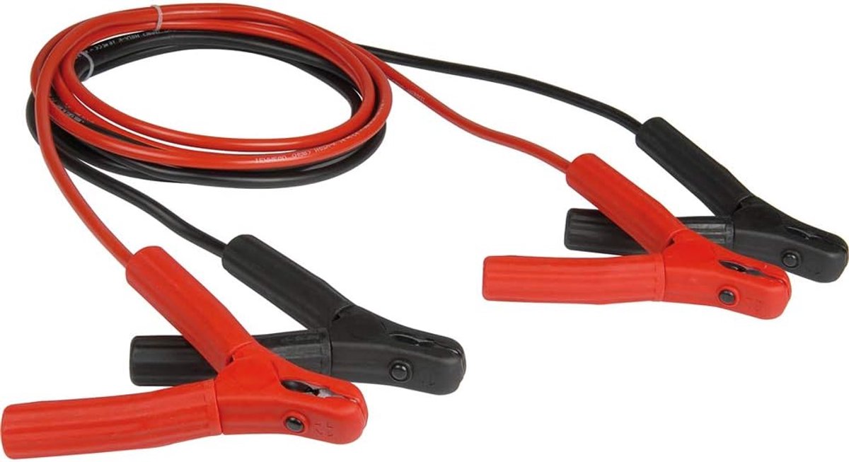 Startkabels - Accukabel - Motor Starten - Koperen Kern - 3 Meter - Zwart