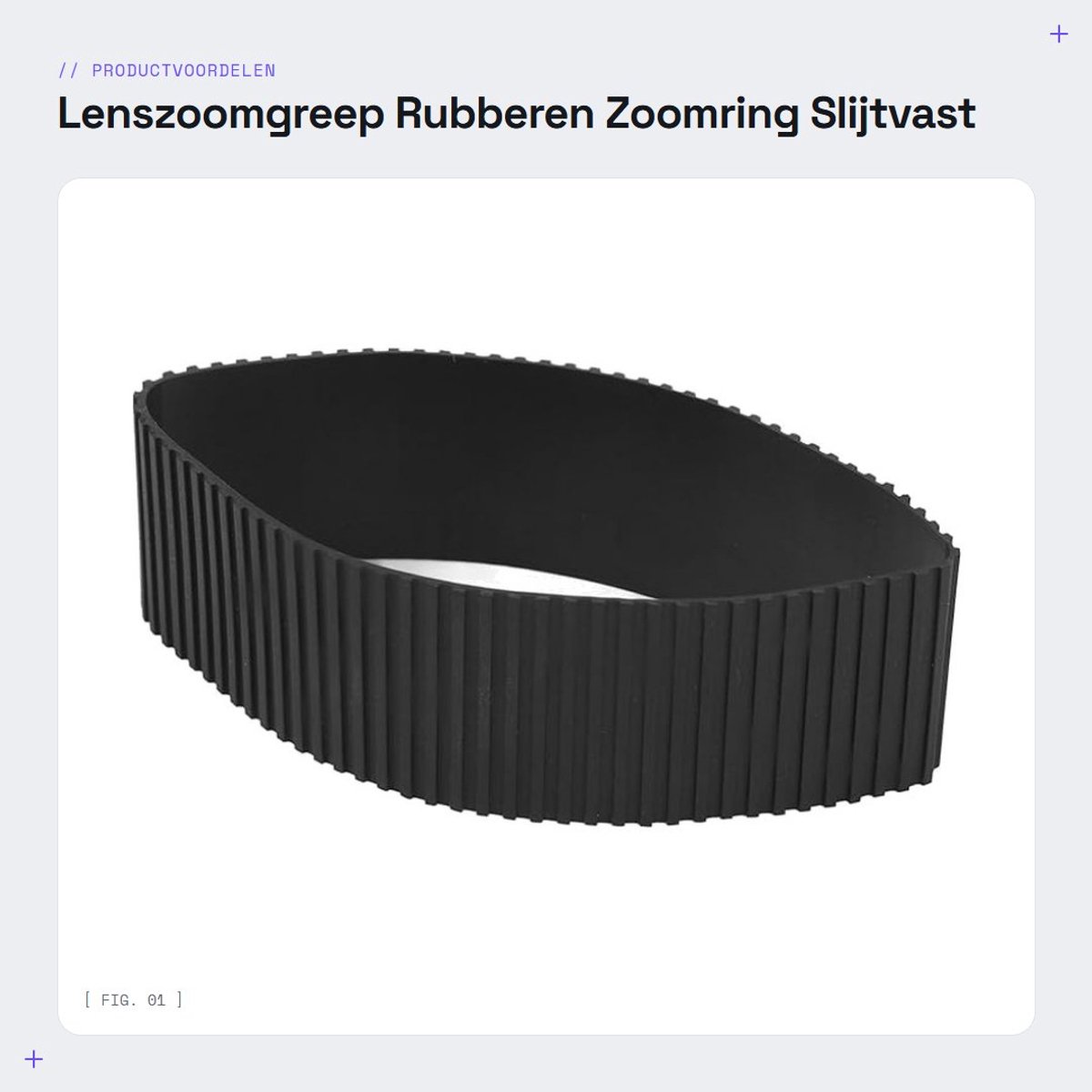 Dailygoods- Lenszoomgreep Rubber - Vervangend Onderdeel - Antislip - Slijtvast - Compatibel met 24-70 mm F2.8 SEL2470GM - Comfortabele Grip - Lensring