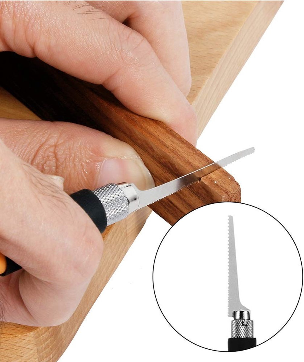 Solidchoice- Mini Zaag - Multifunctionele Hobby Set - Modelbouw Gereedschap - Handzaag - Creatieve DIY Tools - Ideaal voor Tuinprojecten - Hobbyzaag