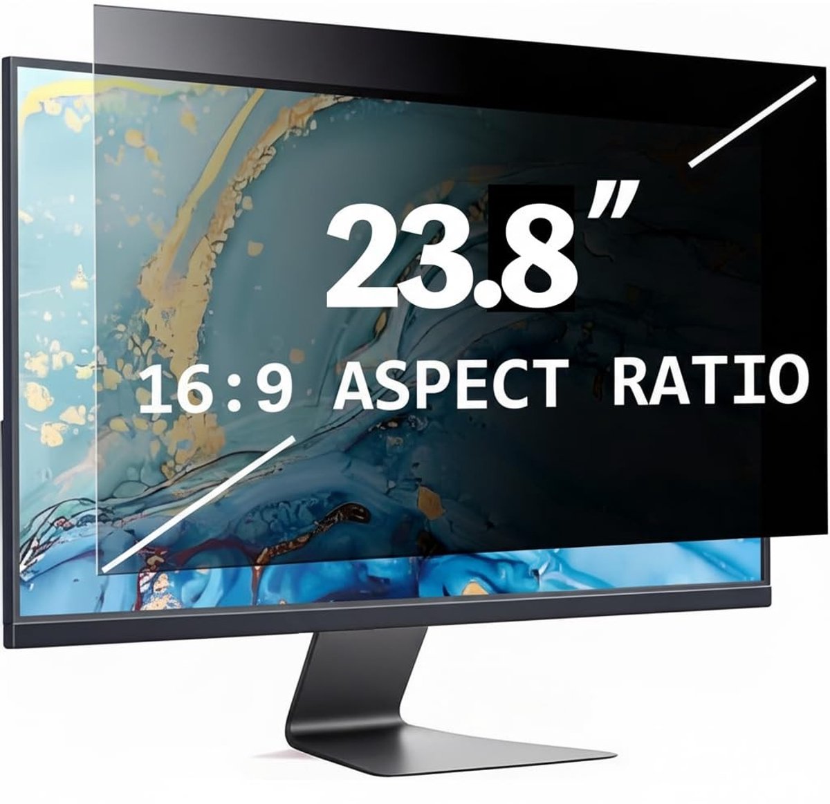 Solidchoice- Privacyfilter Eenvoudig Afneembaar - Privacyfilter Laptop - 14 Inch - Anti-glare - Blue Light Bescherming - Compatibel met iMac Monitor - Beeldschermfilter