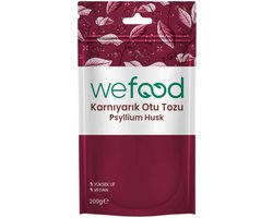 Wefood Psyllium Husk Karnıyarık Otu Tozu 200g - Hoog Vezelgehalte - Glutenvrij & Vegan - Oplosbare Vezels