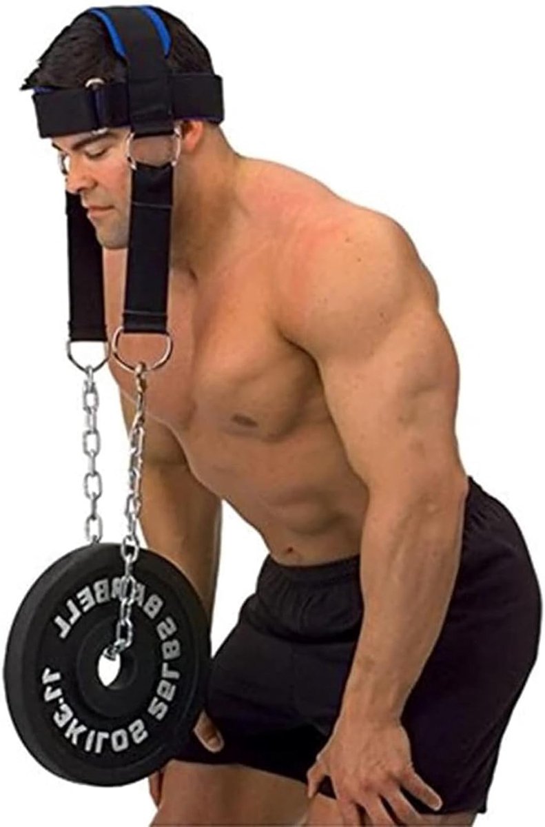 Verstelbare Nektrainer met D-vormige Gesp, Gewicht aanpasbaar, Ideaal voor Spiertraining en Atleten in de Sportschool