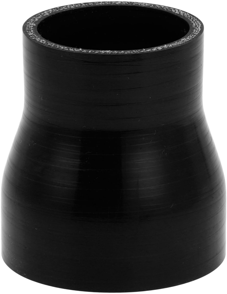 Dailygoods- Koelvloeistofslang - Zwarte Siliconen Slang - Binnendiameter 51/70 mm - Lengte 76 mm - Temperatuurbestendig tot 300 °C - Meerlaags Geweven Stof - Siliconenslang