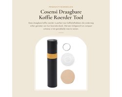 Dailygoods- Koffie Roerder Draagbaar Ontwerp - Houten Handvat - Multifunctionele Opslag - Lichtgewicht - Gaas Design - Voor Koffiedik Verwijderen - Koffieaccessoire