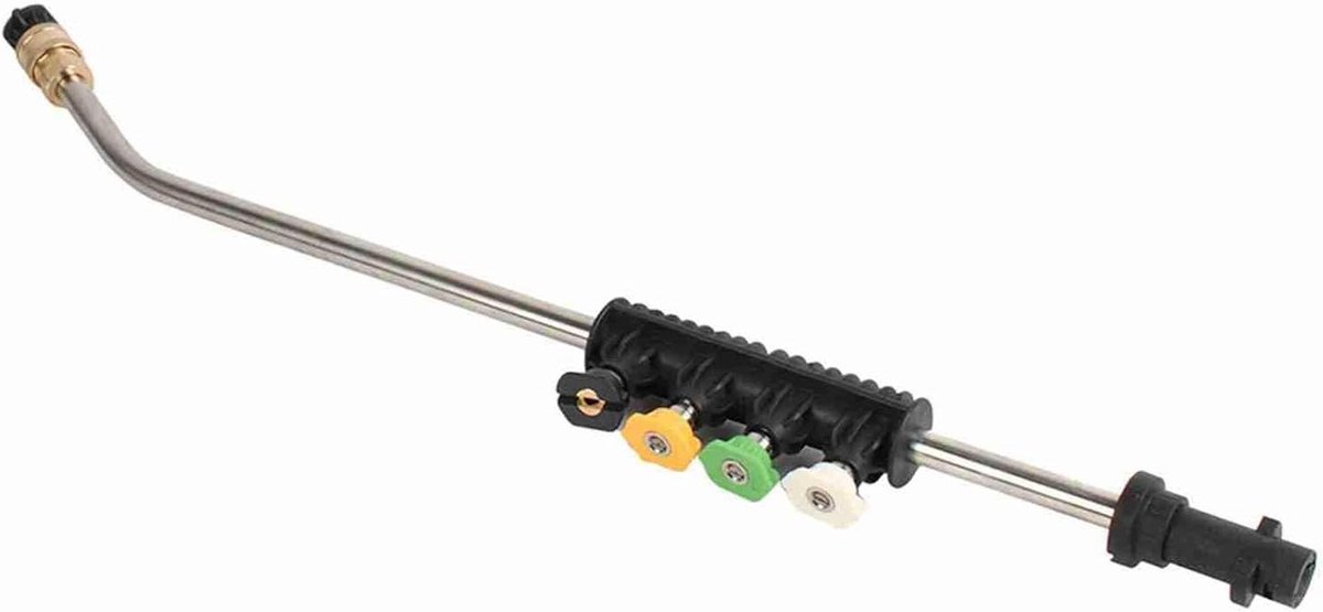 Hogedruk Spuitlans - Reinigingsstaaf - Oppervlaktereiniging - Snelle Rotatie - 60 cm - Zilver